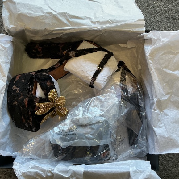 Kurt Geiger London Crystal Embellished Platform Dress Sandals women’s size 9 new - Picture 5 of 9